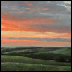 RED SKY OVER FLINT HILLS -- Artist: DJ Matheny Size: 30" x 15" Medium: Oil Price: $1,295.00