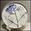 HYDRANGEA TRAY -- Artist: Pamela Anderson Size: 10.5" x 10.5" Medium: Ceramic Price: $95.00