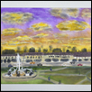 Fountain Sunset