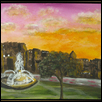 TWILIGHT FOUNTAIN -- Artist: Andy Rizzo Size: 20" x 16" Medium: Acrylic Price: $100.00