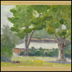 DISCOVERY CENTER TREES -- Artist: Keith Cobb Size: 14" x 11" Medium: Oil Price: $100.00