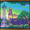 Seville Fountain Sunset