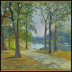 BRUSH CREEK PATH -- Artist: John Carroll Size: 20" x 16" Medium: Oil Price: $300.00