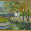 LOOSE PARK POND -- Artist: John Carroll Size: 20" x 16" Medium: Oil Price: $300.00