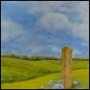 LONE POST -- Artist: Mary Foley Gorman Size: 16" x 20" Medium: Oil Price: $550.00