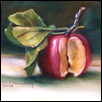 GOOD APPLE -- Artist: W. Courtney Armstrong Size: 6" x 6" Medium: Pastel Price: $150.00