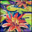 LILY RED -- Artist: Mike Savage Size: 10" x 14" Medium: Acrylic Price: $495.00