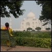 Admiring the Taj