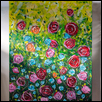 FLORAL WALL -- Artist: Kevin VanEmburgh Size: 48" x 60" Medium: Acrylic Price: $2,500.00