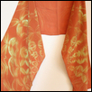 TERRACOTTA SCARF BY OLIVIA FITZPATRICK -- Artist: Folly Theater Size: 12" x 63" Medium: Fiber, Jewellry/Wearable Art Price: $60.00