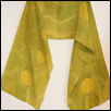 YELLOW GREEN SCARF BY MADELINE FERRAR -- Artist: Folly Theater Size: 12" x 64" Medium: Fiber, Jewellry/Wearable Art Price: $60.00