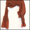 BROWN SCARF BY LIZI WOODMAN -- Artist: Folly Theater Size: 7" x 46" Medium: Fiber, Jewellry/Wearable Art Price: $60.00