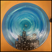 URBAN CIRCLESCAPE IN BLUE - JOE DIMINO -- Artist: Folly Theater Size: 12" x 12" Medium: Other Price: $50.00