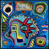 ASTONISHED -- Artist: Mancle Anderson Size: 48“ x 48“ Medium: Acrylic Price: $500.00