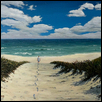 WALK ON THE BEACH -- Artist: Rick Schaff Size: 20" x 16" Medium: Acrylic Price: $450.00