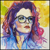 Megan Mullally in Watercolor
