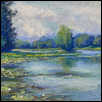 LILY POND -- Artist: Mike Flora Size: 8" x 6" Medium: Pastel Price: $325.00