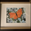 MONARCH ON BLUE FLOWERS -- Artist: Julie Hans Size: 8” x 10” Medium: Watercolor Price: $150.00