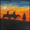 Wranglers at dusk