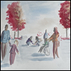 A STROLL IN THE PARK -- Artist: Abigail Faulk Size: 10" x 7" Medium: Watercolor Price: $100.00