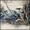 WINTER TANGLE -- Artist: Tina Nipper-Karnowski Size: 20" x 17.5" Medium: Watercolor Price: $300.00