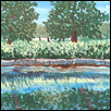 POND AT ANITA B. GORMAN NATURE CENTER -- Artist: Curtis Urness Size: 20 x 16 Medium: Acrylic Price: $300.00