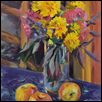 JOYFUL FLOWERS -- Artist: Rhonda Richter Size: 12" x 16" Medium: Oil Price: $475.00