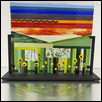 FIELD OF SUNFLOWERS -- Artist: Rachel Rademacher Size: 12" x 12" Medium: Glass Price: $400.00