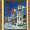 PLAZA AT NIGHT -- Artist: Manuela Woolsey Size: 8" x 10" Medium: Oil Price: $130.00