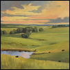 MORNING ON THE PRAIRIE -- Artist: Cathie Thompson Size: 24" x 12" Medium: Oil Price: $850.00