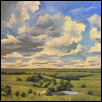 SUMMER IN THE FLINT HILLS -- Artist: Cathie Thompson Size: 30" x 30" Medium: Oil Price: $1,700.00