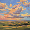 SUNSET KALEIDOSCOPE -- Artist: Cathie Thompson Size: 36" x 36" Medium: Acrylic Price: $2,400.00