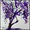 Purple Tree with Bent Branch