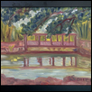 Pond with Tree and Bridge
