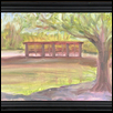 PINK FOOT BRIDGE -- Artist: Elisabeth Sauer Size: 24" x 12" Medium: Oil Price: $500.00