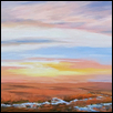 THE SUN SETS OVER THE FLINT HILLS -- Artist: Darla Zook Size: 12" x 24" Medium: Acrylic Price: $790.00