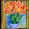 CUP FULL OF GOOD CHEER -- Artist: Deb Chaussee Size: 17" x 19" Medium: Mixed Media Price: $288.00