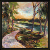 MEANDERING CREEKSIDE -- Artist: Rick Wright Size: 20" x 20" Medium: Acrylic Price: $700.00