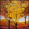 AUTUMN TREES -- Artist: Rho Albrecht Size: 24" x 30" Medium: Acrylic Price: $500.00