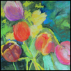 SWAYING TULIPS -- Artist: Cheryl Moran Size: 8" x 10" Medium: Pastel Price: $130.00
