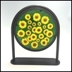 SUNFLOWER HAPPINESS -- Artist: Wanda Tyner Size: 9.5" x 10.5" Medium: Glass Price: $198.00