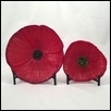 Red Poppy Bowls - shallow