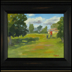 SUNDAY AFTERNOON AT LOOSE PARK -- Artist: Jacqueline Ambler Size: 14" x 11" Medium: Oil Price: $295.00