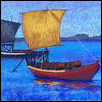 RABELOS ON THE DOURO -- Artist: jhulan mukharji Size: 18" x 24" Medium: Pastel Price: $1,200.00