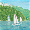 Sailing on Lac d'Annecy