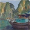 Fishing Boat Family in Ha Long Bay