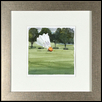 SOUTH LAWN -- Artist: Maureen Kenny Size: 7" x 7" Medium: Watercolor Price: $275.00