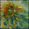 SOLITARY SUNFLOWER -- Artist: Sandy Braga Size: 7" x 5" Medium: Watercolor Price: $100.00