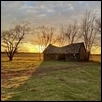 Tired Barn at Sunset