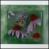 Coneflowers with 3D Butterfly